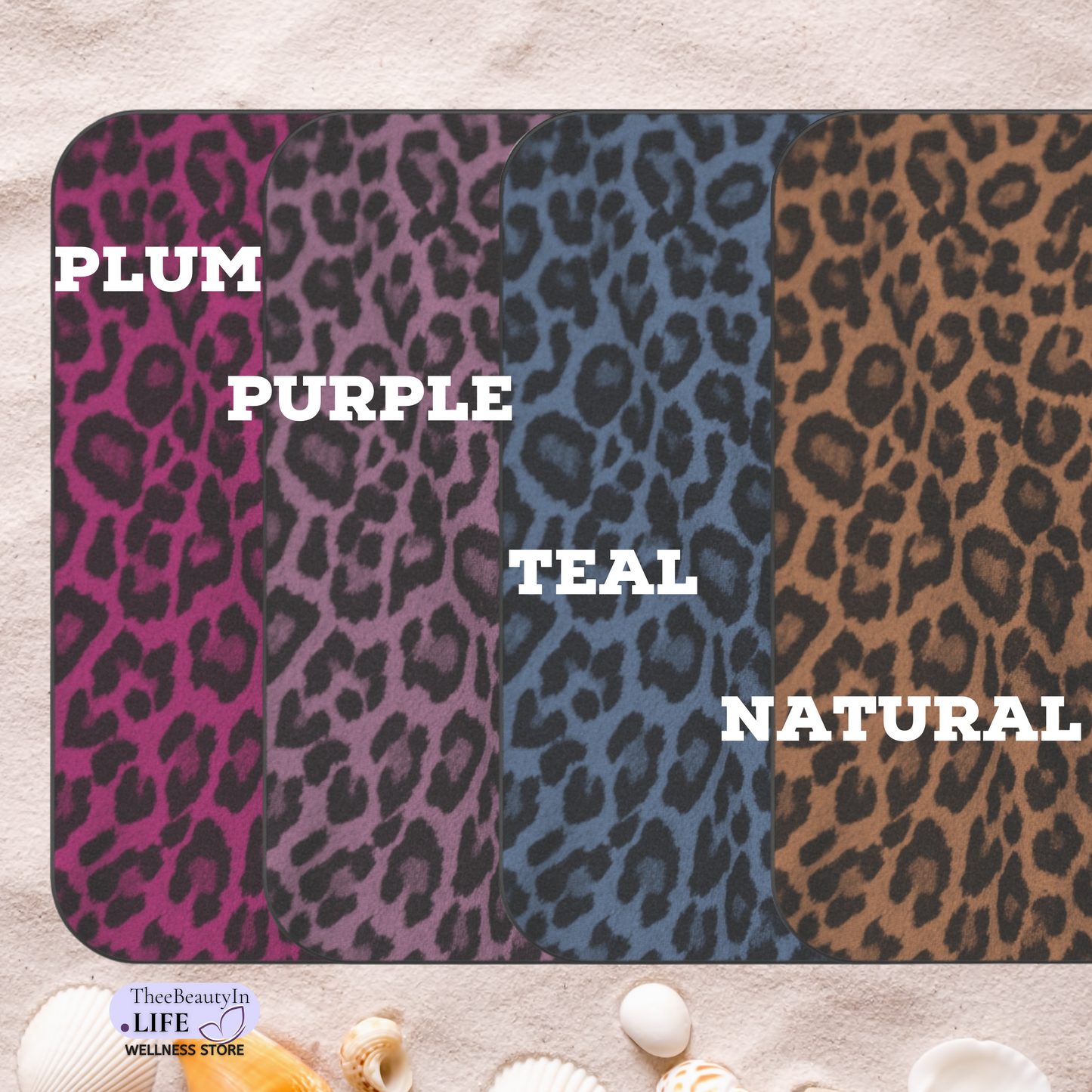 Purple Panther Print Custom Outdoor Blanket | Beach Mat with Leopard Animal Print | Waterproof Picnic Blanket | Personalized Name Stadium Blanket | Portable Blanket for College Student | Gift Basket Ideas