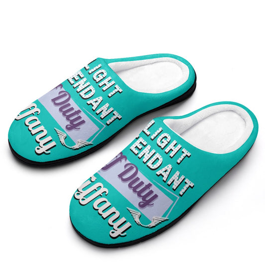 Flight Attendant Mint House Shoe Slippers | Custom Slippers | Robe and Slipper Gift Sets for Women | Cute Slippers for Adults | House Shoes with Patterns