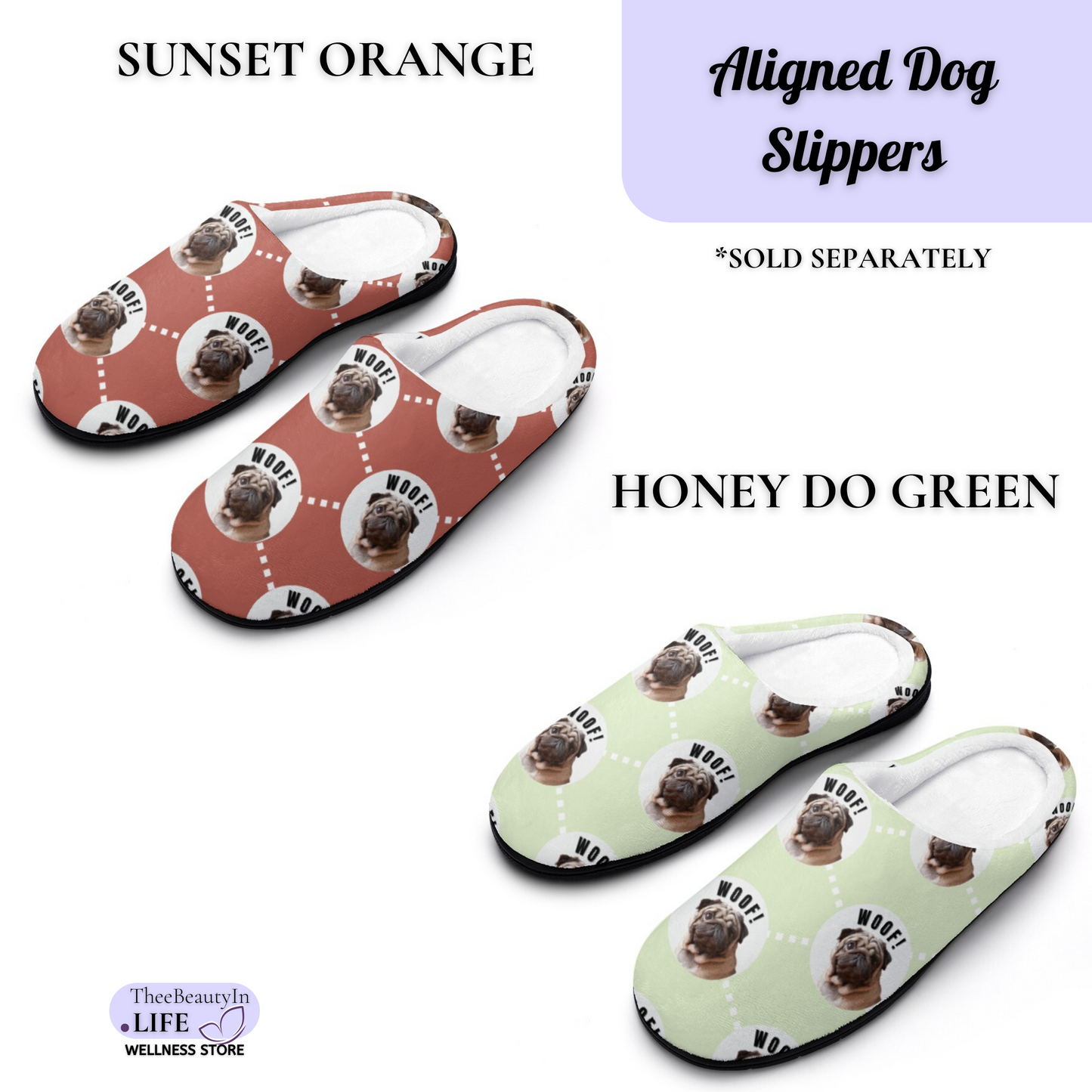 Aligned Dog Custom House Shoe Slippers | Pet Photo Slippers for Dog Owners | Personalized Black Slippers | Dog Bedroom Shoes for Women | Pug Clothes | Fun Animal Slippers with Picture