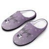 Good Girl Holiday Purple House Shoe Slippers | Cute Women's Slippers With Sole | Custom Slippers Christmas Gifts | Slippers With Name